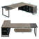 70.87'' Executive Desk and File Storage Cabinet