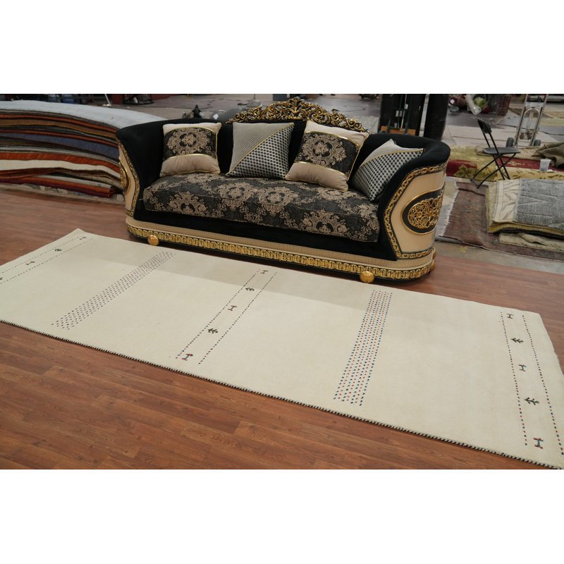Tapis de couloir tribal fait à la main 4 x 12 po