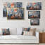 «Abstract Blooming Grunge Bouquet», reproduction sur toile-362308552-362308565