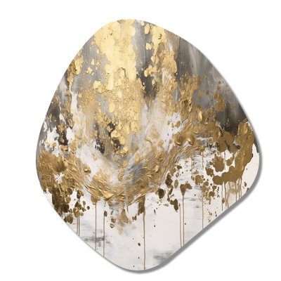 Elledge - Abstract Nebula Shape Asymmetric Metal Wall Art