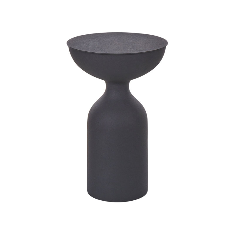 Cidalina Pedestal Side Table Set, Black