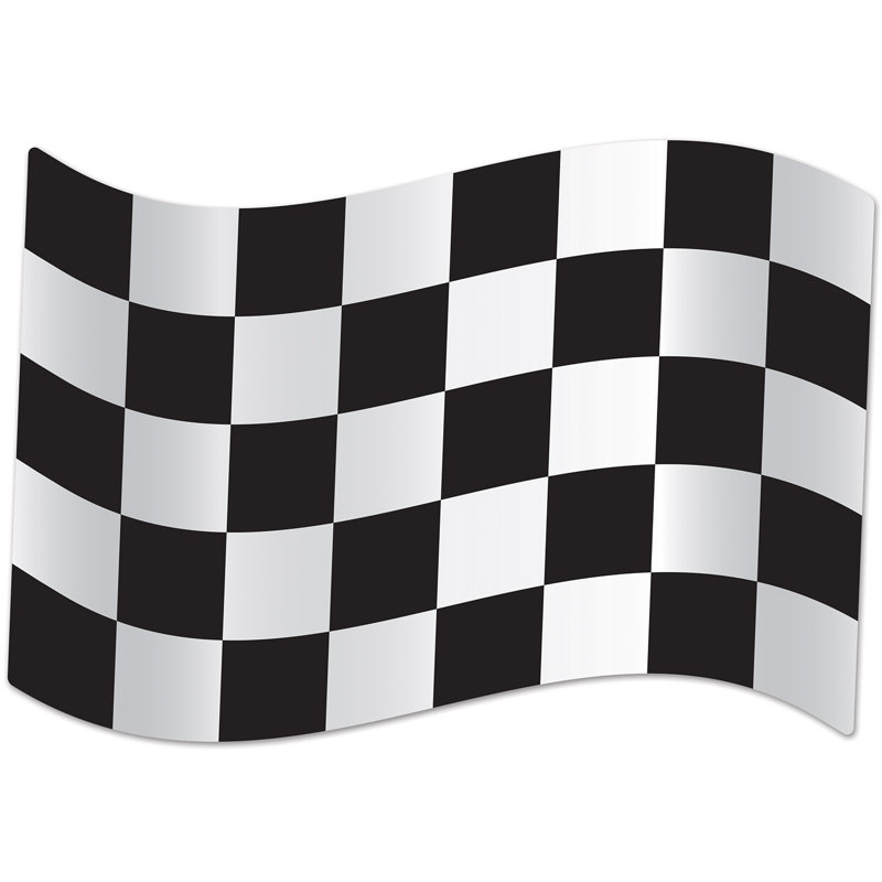 Découpes de drapeau à carreaux géantes