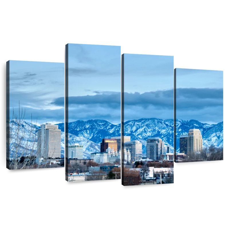 Nicci Salt Lake City en hiver, H 32 po x l 52 po