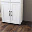 Armoire de rangement Farmhouse avec tablettes réglables et tablettes ouvertes
