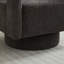 Fauteuil d'appoint pivotant revêtu de tissu bouclé-112730290