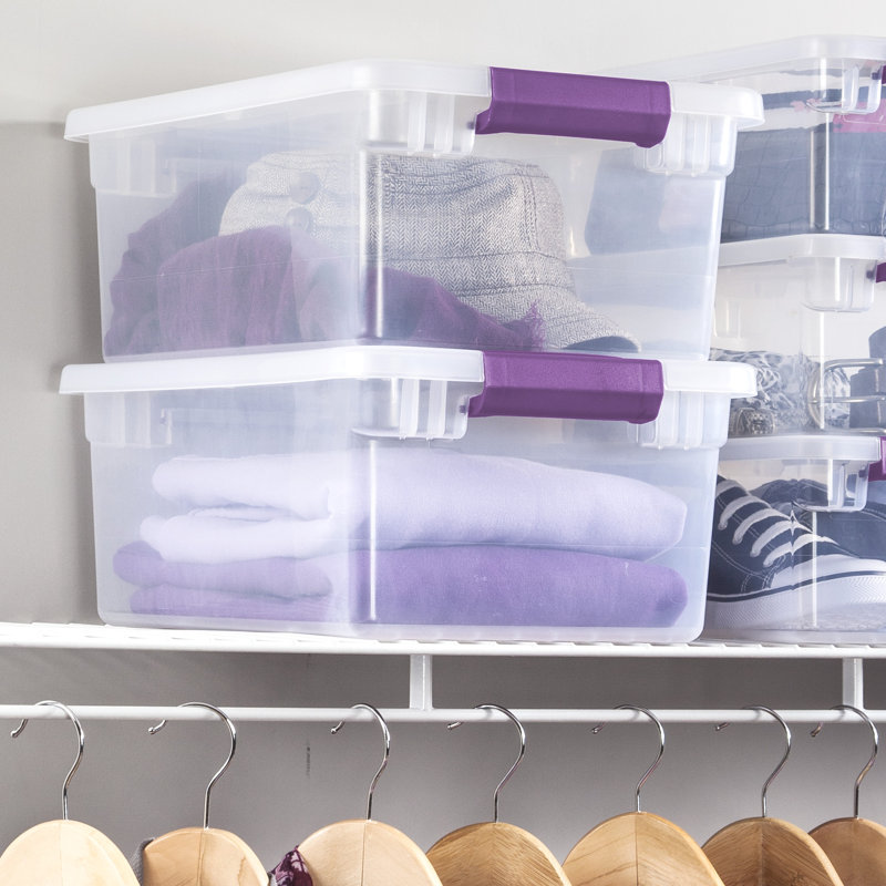 Sterilite Clear View Storage Container Tote w/ Latching Lid