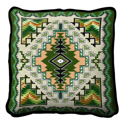 Southwest Geometric Cotton Reversible Throw Pillow