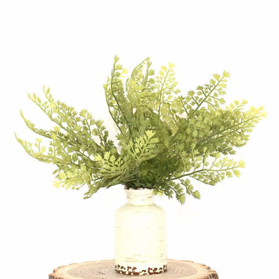 18" Artificial Greenery Fern Foliage Branch, Farmhouse Long Stem For Wedding Party Home Office Table Centerpiece Shelf Decorations