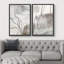 Grunge, aquarelle, paysage, formes abstraites, illustrations, art moderne, décor nordique-101185876-101185878