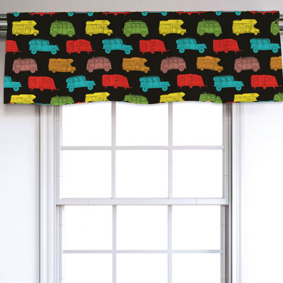 Sateen Ruffled Window Valance