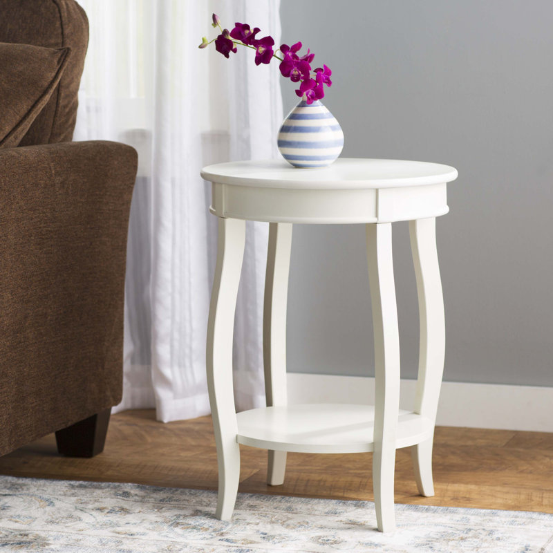 Everill End Table, White