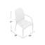 Au bord de la piscine - 2 chaises d'extérieur parfaites, structure en fer, PE brun, siège profond avec amplement d'espace pour les jambes, dossier profilé pour une assise détendue, entièrement assemblé, mélange de couleurs neutres, profondeur de 23,19 po, largeur de 27,07 po