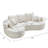 Bridger 106’’ 2 – Piece Cloud Curved Compression Sectional Sofa-654601922