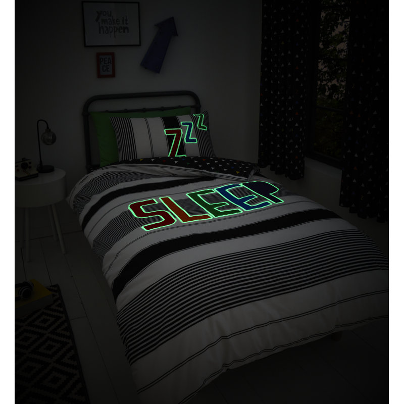 Sleep Duvet Cover Set, 200 x 200cm Duvet Cover + 2 Standard Pillowcases