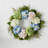 Faux Hydrangea Plastic 24'' Wreath-26209416-92356874