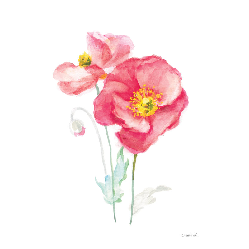 «Color of Spring III» par Danhui Nai - peinture sur toile tendue, H 18 po x l 12 po