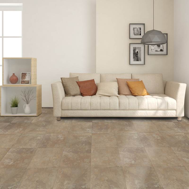 Carreau de vinyle ardoise clair 12 po x 12 po Nexus
