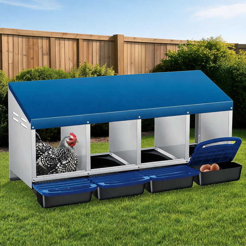 4 Hole Roll-Away Nesting Boxes
