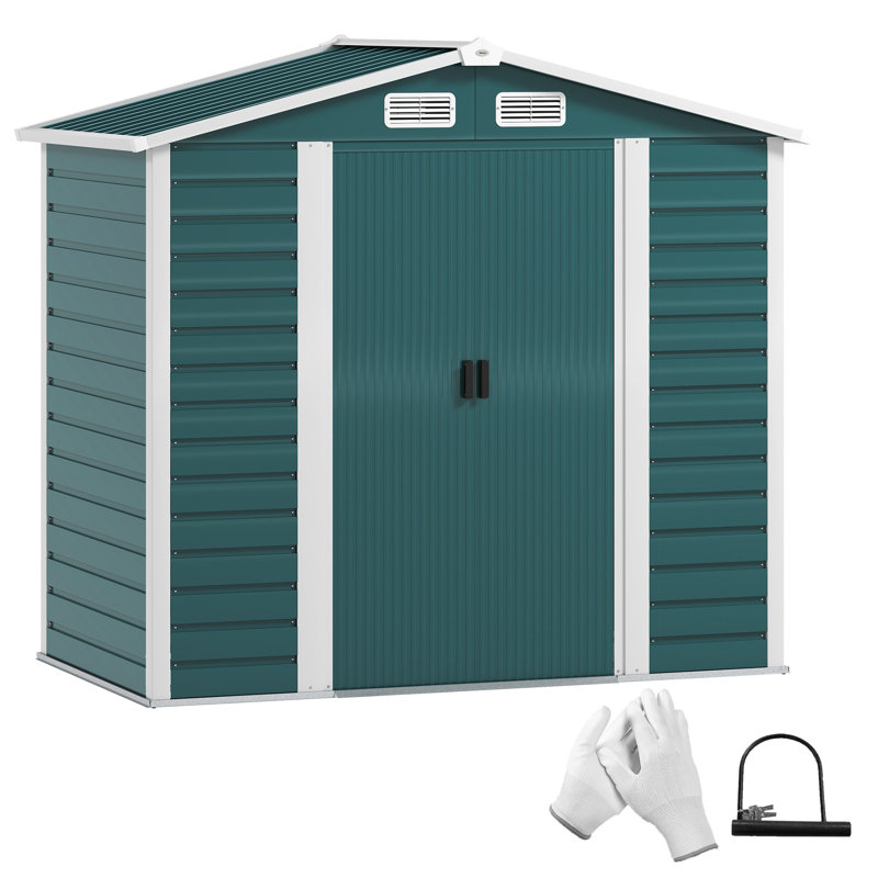 Garden Storage Shed, Green