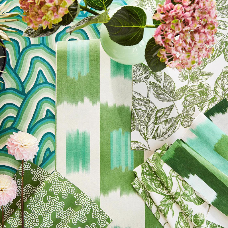 Kumo Wallpaper, Green