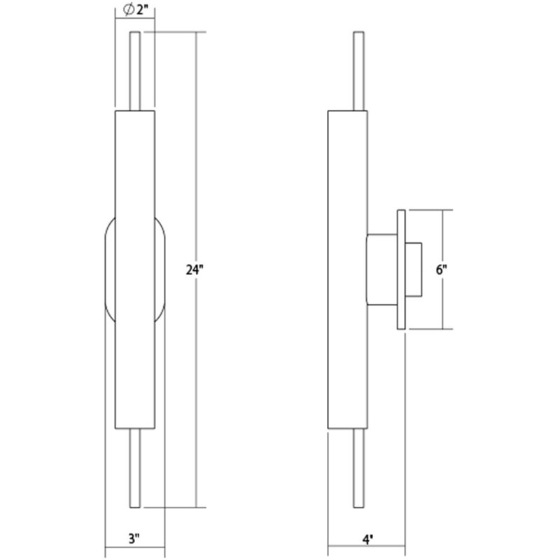Piccolo Encore LED Wall Light, Satin Nickel