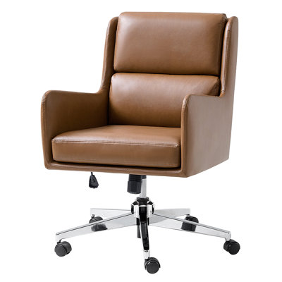 Zaysean Modern Faux Leather Tilting Executive Office Chair by Latitude Run