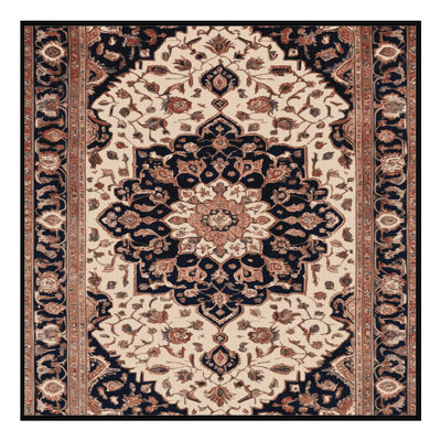 Tapis brun lavable à la machine