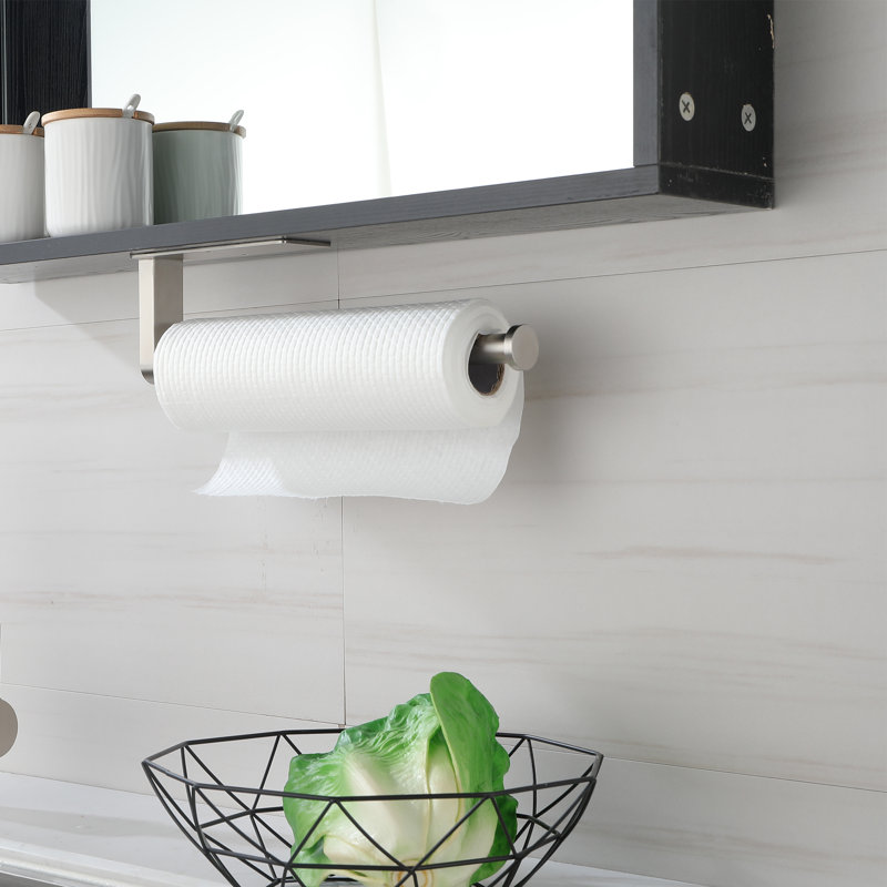 Stainless Steel Paper Towel Holder, Brushed Nickel