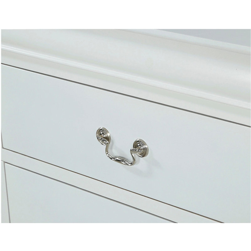 Commode de style contemporain à 5 tiroirs avec 1 tiroir Louis Philip