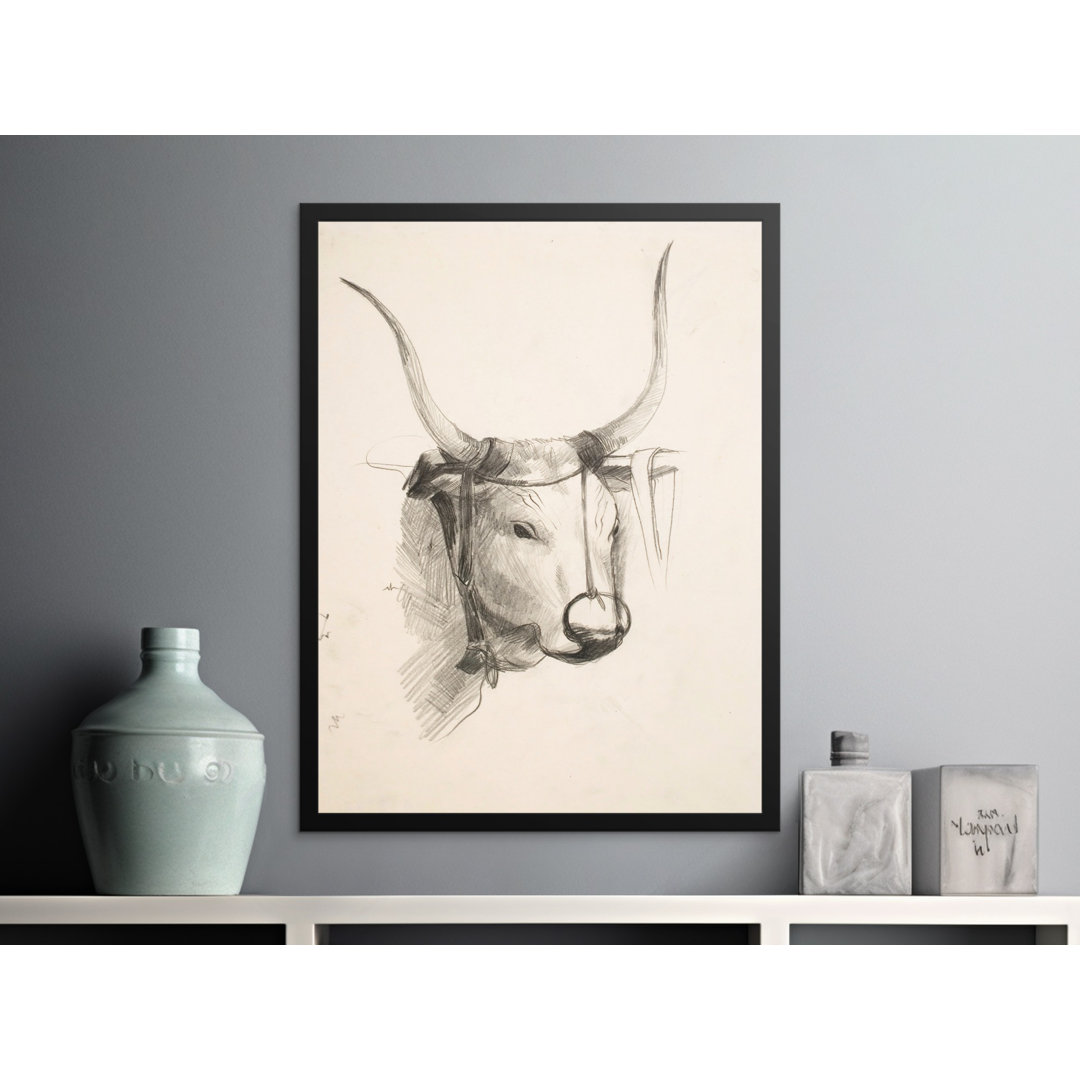 Vintage Animals Black Framed Poster