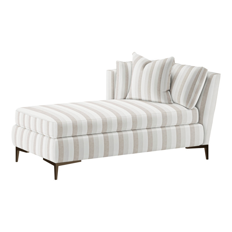 Aiden Chaise Lounge, Antique Bronze, Left Hand Facing, Bond Linen (Performance fabric) 1086-92