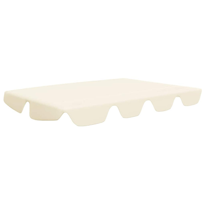 Auvent de remplacement en tissu orange Maylin, 74 po / l 66,1 po x P 57,1 po / 43,3 po, Crème, crème