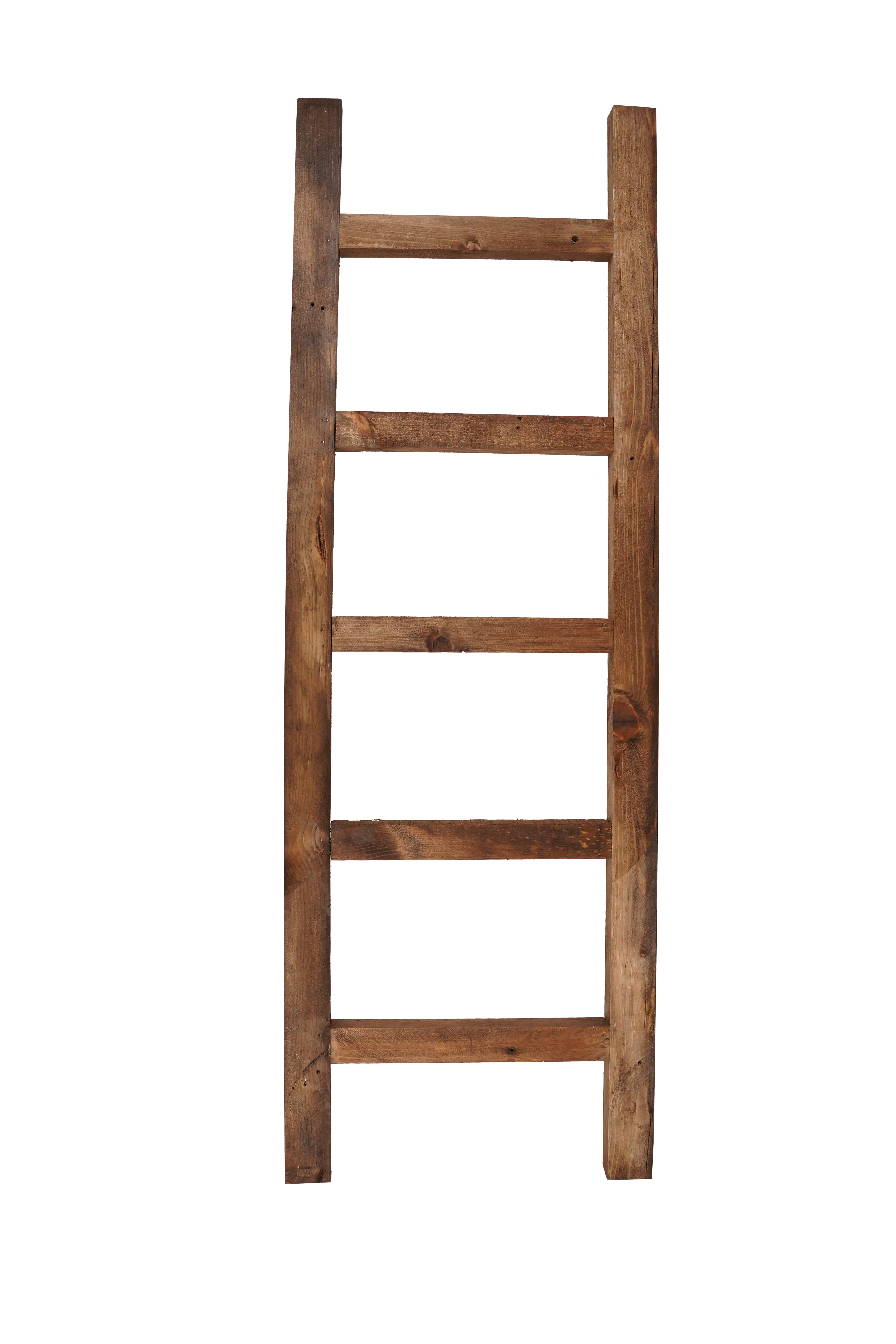 Gracie oaks barnwood decor collection outlet vintage blanket ladder