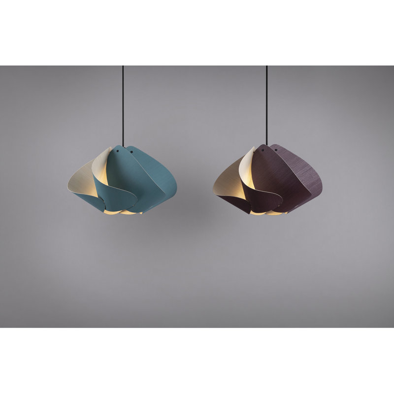 Luminaire suspendu Matilda, H 10,6 po x l 17,4 po x P 17,4 po, Violet