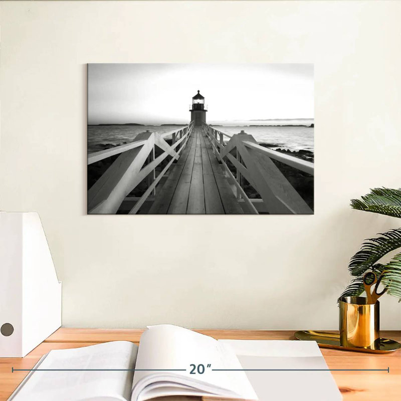Nicci Marshall Point Lighthouse Pier, 8" H x 12" W