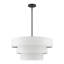 4 - Light Steel Dimmable Drum Chandelier-88580273-88580272