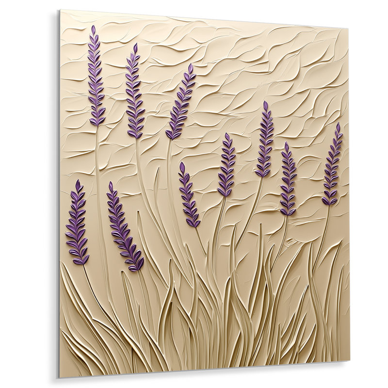 Lavande chuchotements de Provence V - décor floral en métal, impression de lavande, H 20 po x l 12 po x P 0,84 po