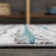 Tapis gris / turquoise Batten