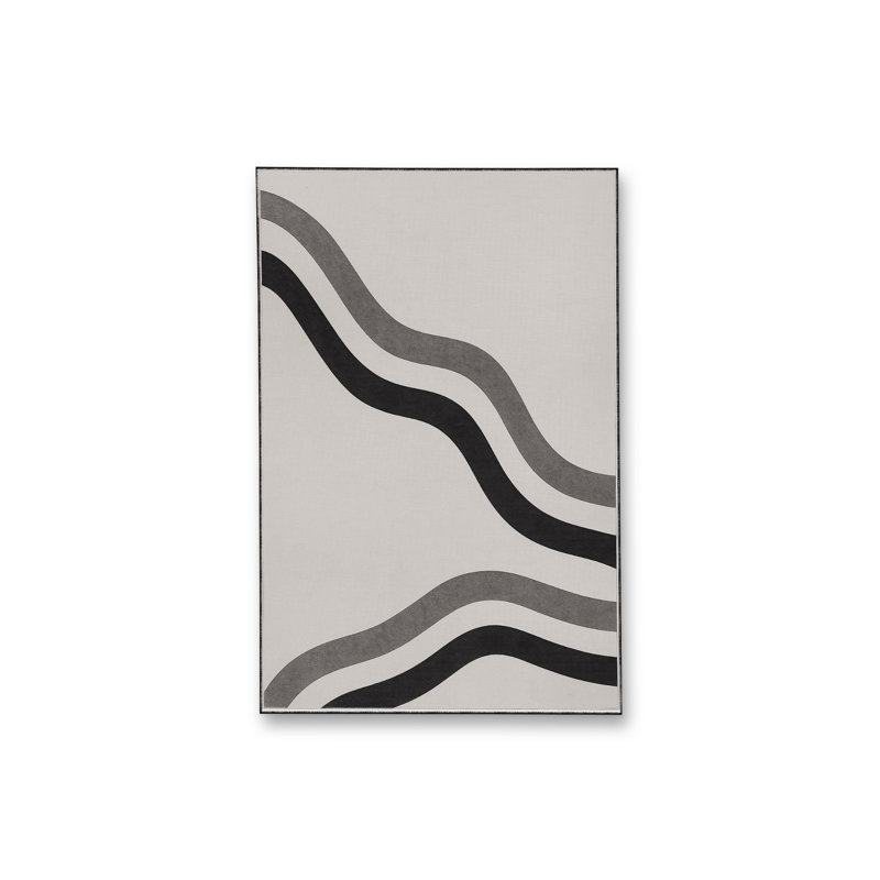 Tapis tissé crème Mosso, 4'11" x 9'10"