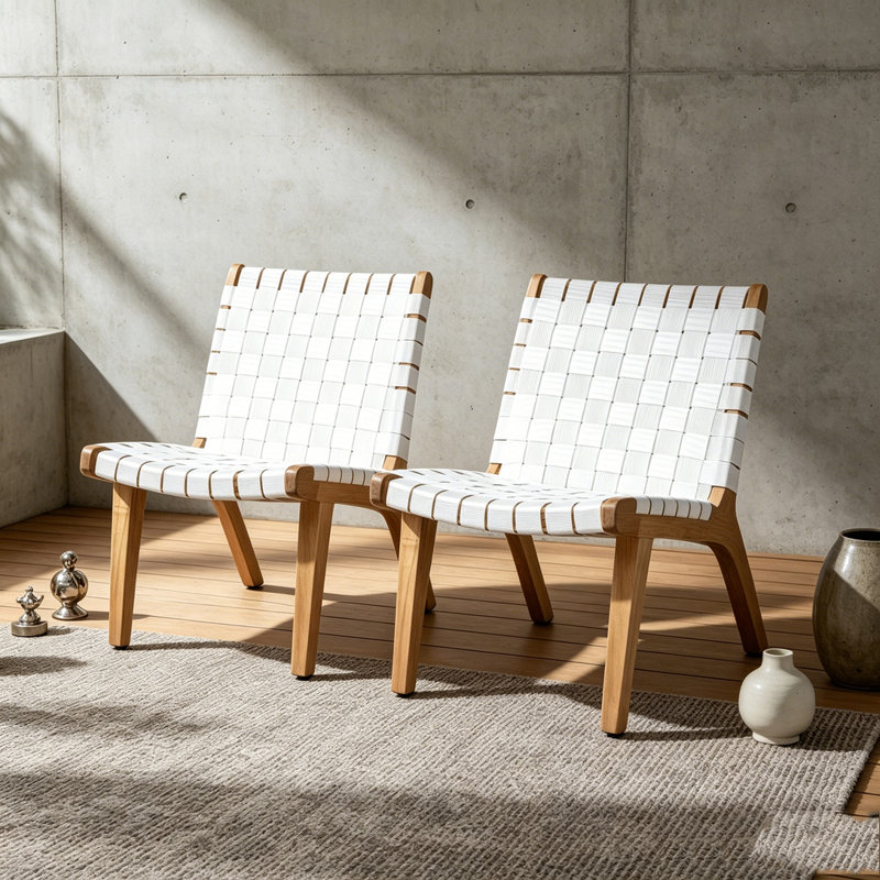 Chaise longue, White
