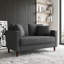 Causeuse rembourrée de style moderne l 52 po avec 2 coussins décoratifs Mid-Century