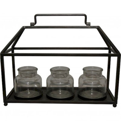 Gracie Oaks 13'' H Metal Tabletop Lantern