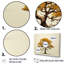Brown Browns Outline I - Décoration murale arbre chêne-97031265-97031276