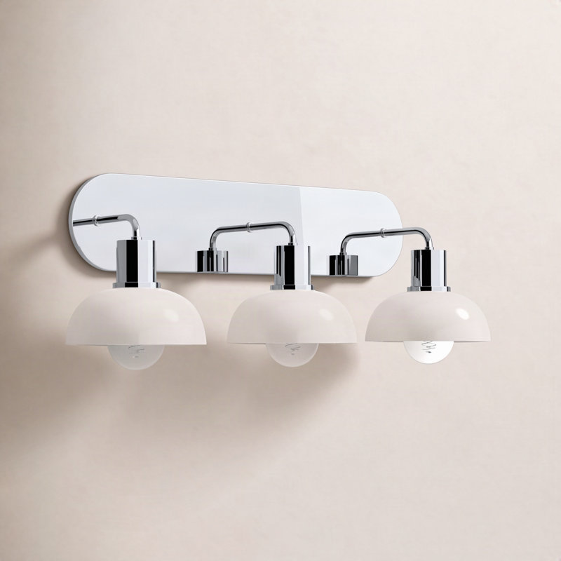 Renfield Dimmable Vanity Light, Polished Chrome, 3