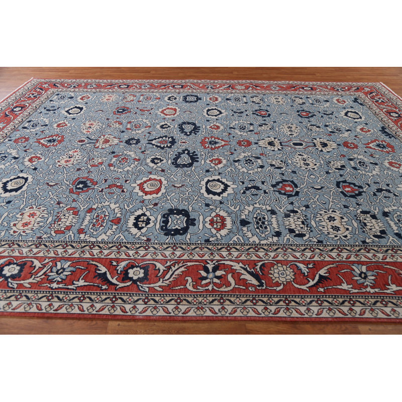 Tapis oriental floral Sultanabad Ziegler noué à la main 10 x 13