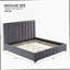 Grand lit gris foncé-46505206