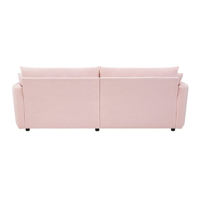 Canapé 77,5 po en chenille de 77,5 po, canapé 2 places moderne avec accoudoirs roulés et assise profonde