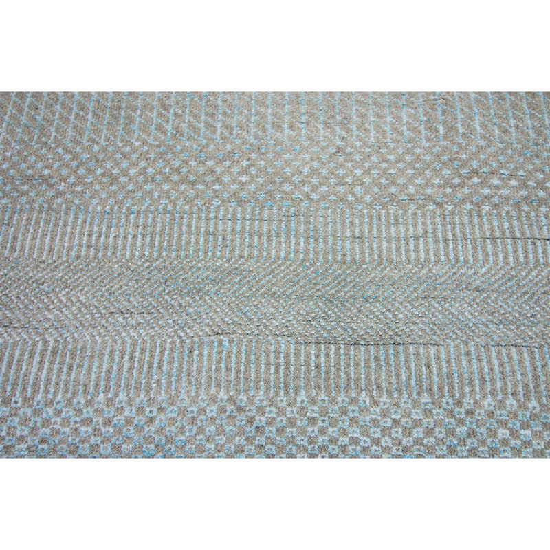 Area Rug in Gray/Blue, Rectangle 9' x 12'