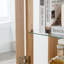Vitrine lumineuse en verre avec tablettes réglables - 2 portes, 1 tiroir, lumières DEL-951201838