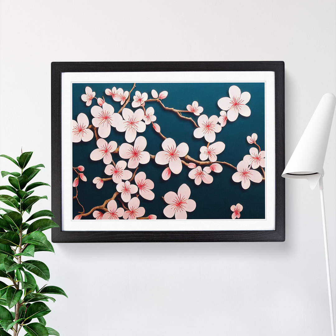 XH1022-9670X Virtuous Cherry Blossom Tree Flowers - Single Picture Frame Print